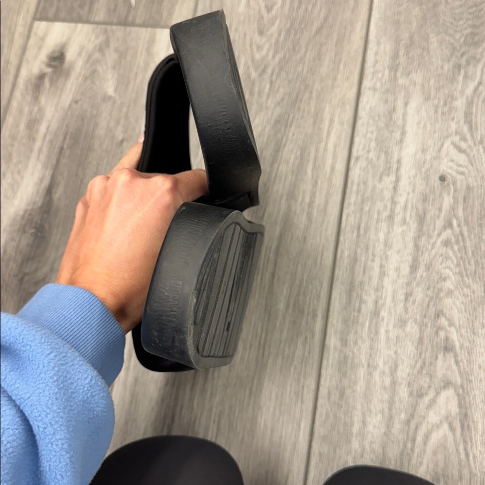 All Saints Men's Black Slide Sandals - Picture 5 of 6